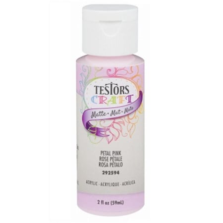Testors 20 oz Matte Acrylic Craft Paint Pink 223549